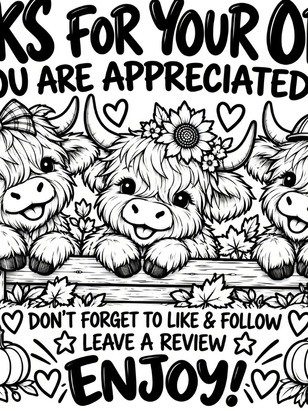 Black and White Seasonal Shipping Label Sheet - Thank You 25pk 4"x6"